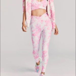 Loveshackfancy Beach Riot Pink Toile Leggings